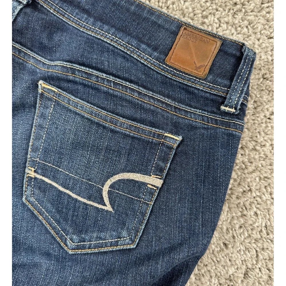 American Eagle Outfitters Womens Slim Boot Cut Jeans‎ Stretch Y2K Size 6 - Picture 7 of 10